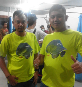 Kapolsek Tampan AKP Ari S Wibowo SIK dan Kanit Reskrim AKP Herman Pelani SH