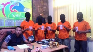 Polresta Bekuk Lima Tersangka Narkoba