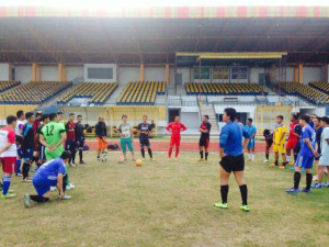 Tim Bhayangkara B Saat Latihan (Foto Siaganews.co)