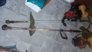 Curi Mesin Rumput dan Mesin Air