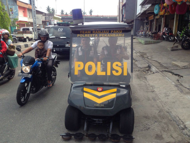 Sat Sabhara Polresta Pekanbaru Kumpulkan Dua Kilo Paku