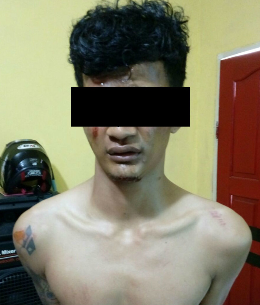 Warga Marpoyan Damai Serahkan Residivis Curas Ke Polsek Bukit Raya