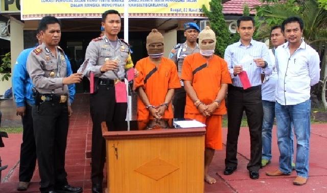 Polres Inhu Ringkus Tiga Perampok Sadis