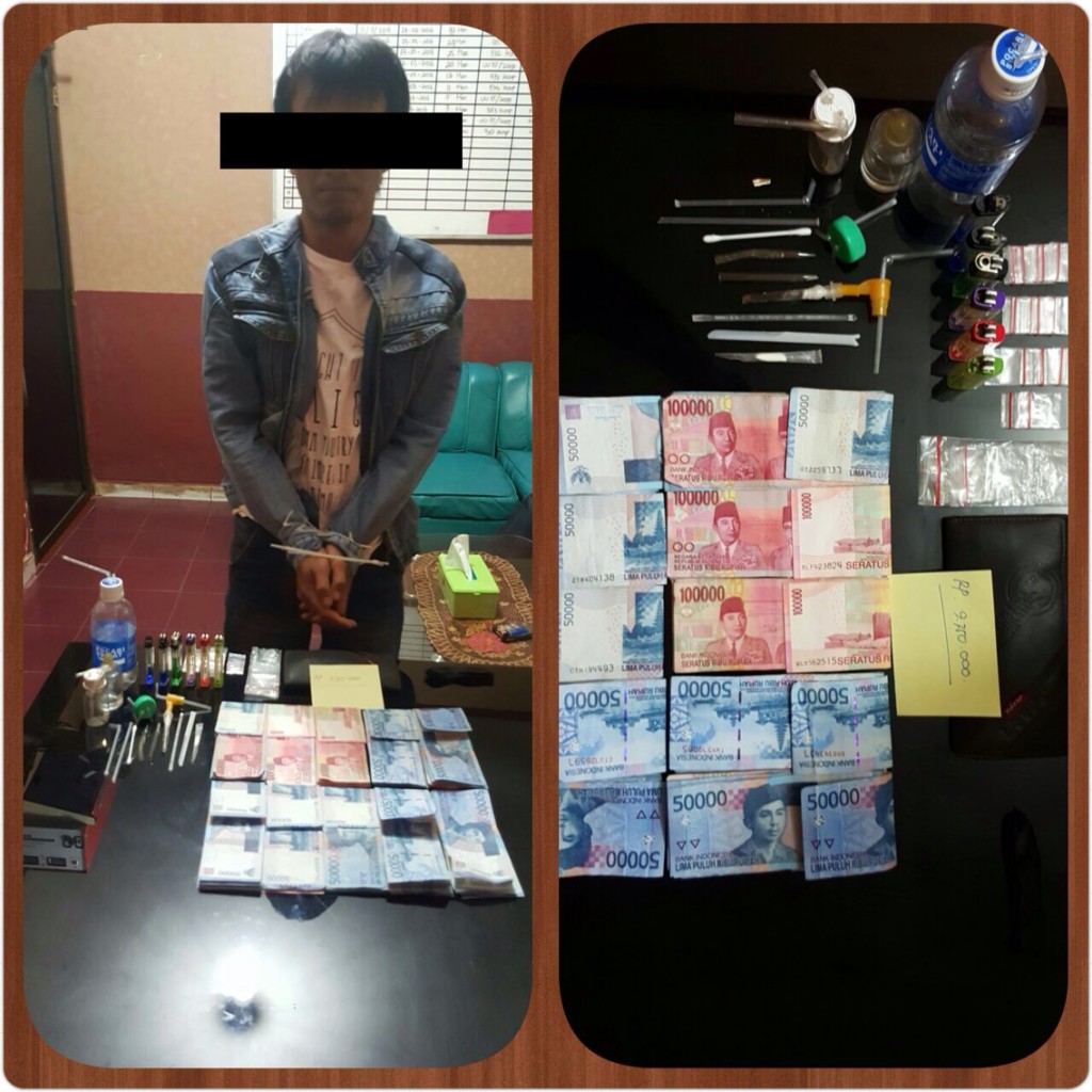 Polsek Lima Puluh Bekuk Bandar Sabu Bersama Uang Tunai Jutaan