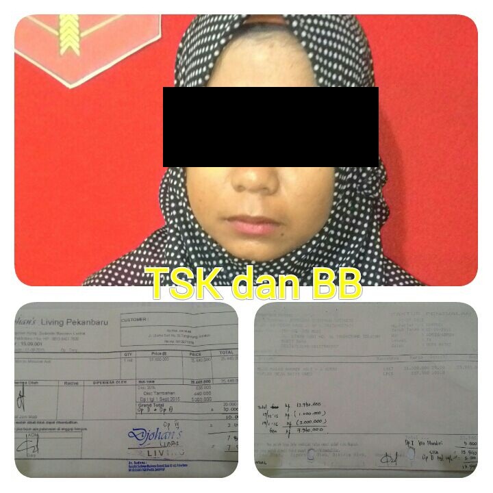 Menggelapkan Uang Perusahaan, Wanita Muda Ini Ditahan Polsek Bukit Raya