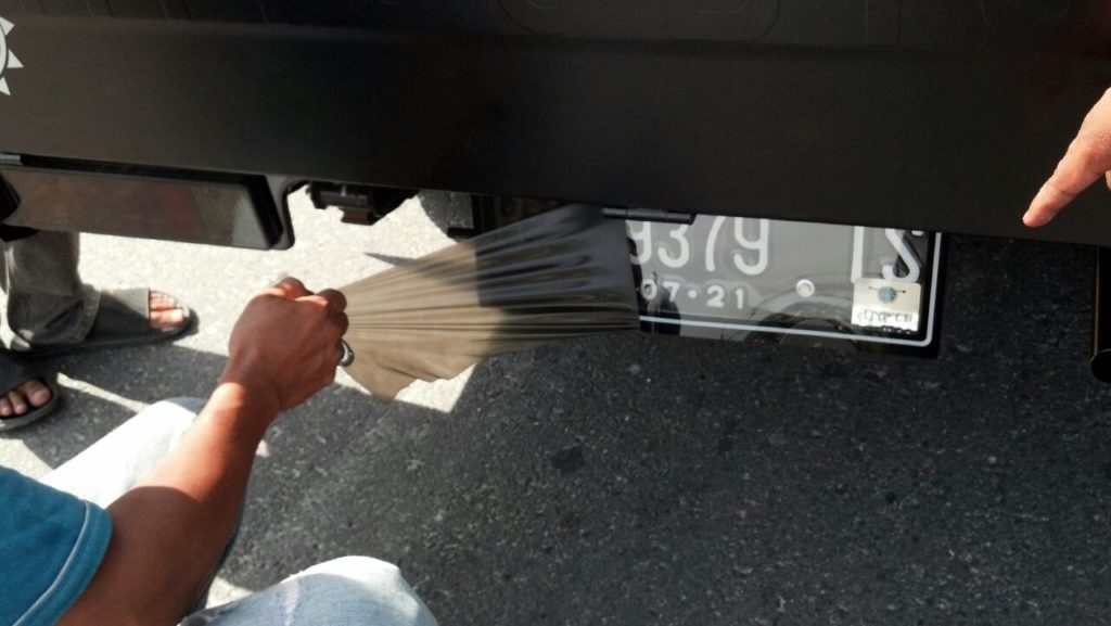 Mobil Ini Terjaring Saat Polantas Razia Kendaraan Di Rumbai