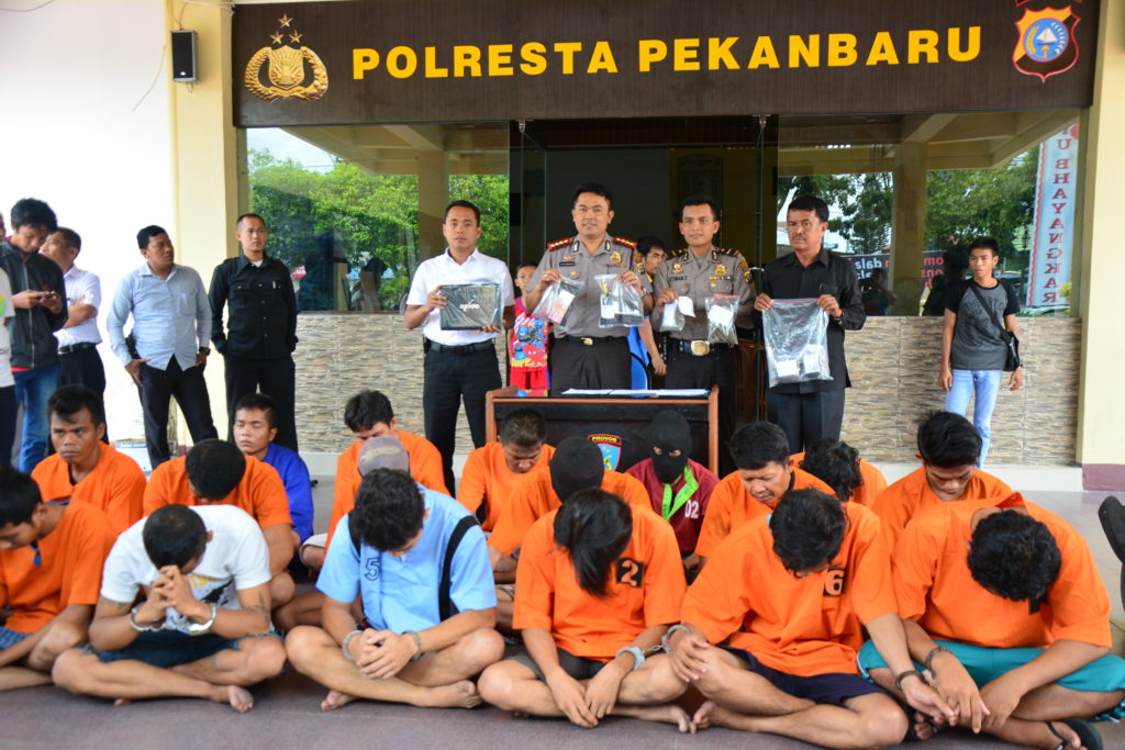 Seminggu, Polresta Pekanbaru Ungkap 19 Kasus Tindak Pidana