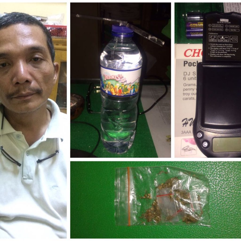 Pelaku Narkoba ini tidak bisa mengelak, Setelah Polisi Polsek Tampan menemukan Barang Bukti Narkoba di Tempat Tinggalnya