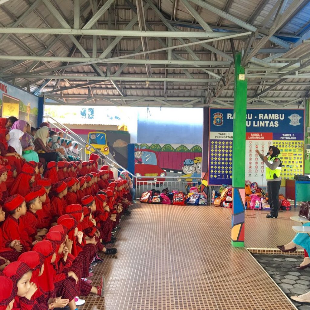 Tanamkan Perilaku Tertib Berlalu Lintas Sejak Dini, 140 Orang Anak Usia Dini Kunjungi Taman Lalu Lintas