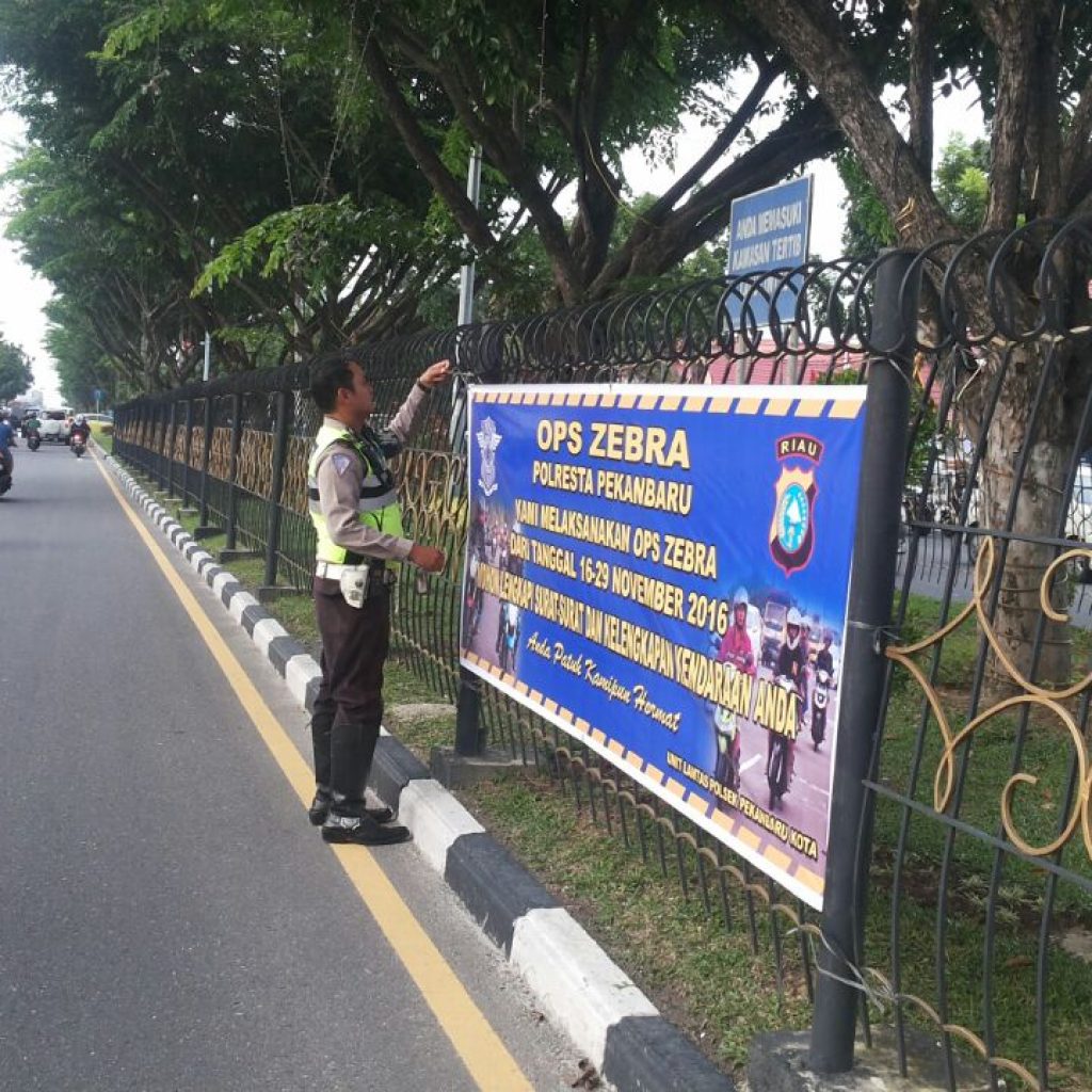 Tanggal 16 – 29 November 2016 Polresta Pekanbaru Gelar Operasi Zebra Siak – 2016