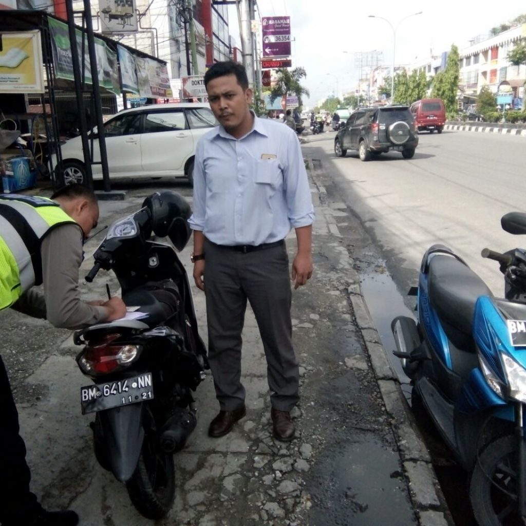 Jangan Melawan Arus Lalu Lintas, Hingga Hari Ke Enam Operasi Zebra Polresta Pekanbaru Tilang 114 Kendaraan Yang Melawan Arus