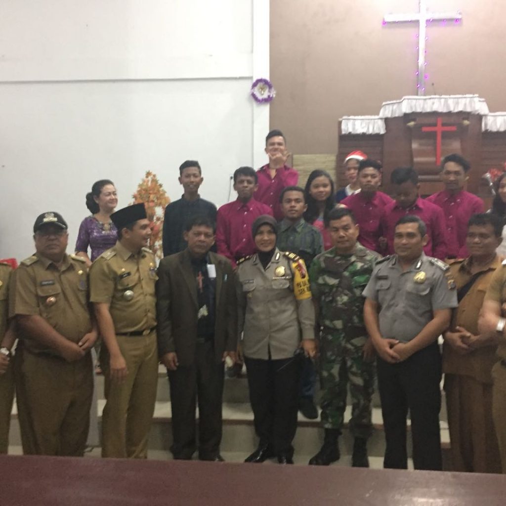 Pastikan Keamanan Gereja Polsek Rumbai Lakukan Peninjauan