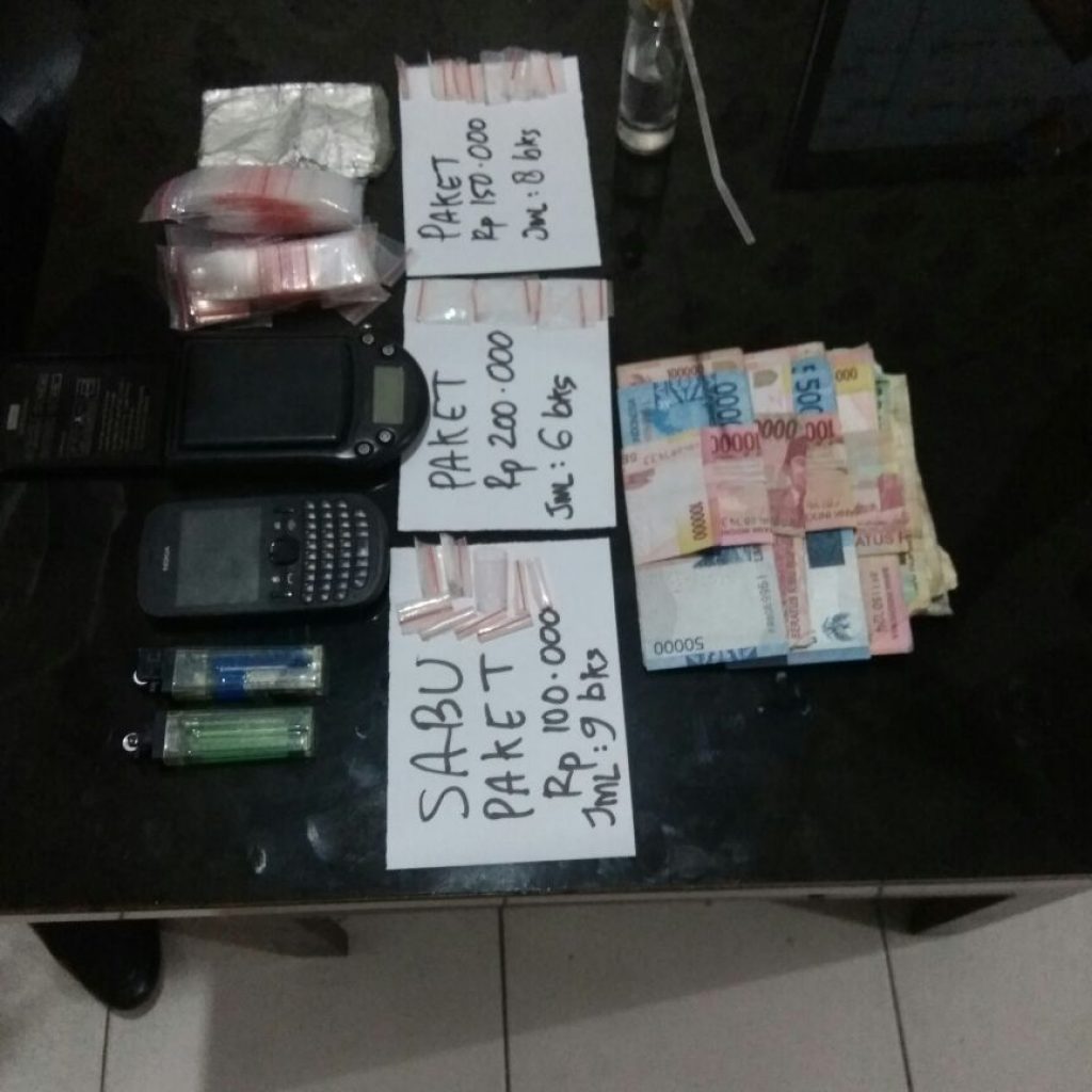 Ringkus Pengedar Narkoba, Polsek Senapelan Amankan Puluhan Paket Sabu