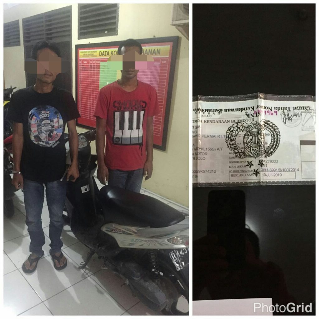Menyamar Sebagai Pembeli, Polisi Ringkus Dua Orang Pelaku Curanmor