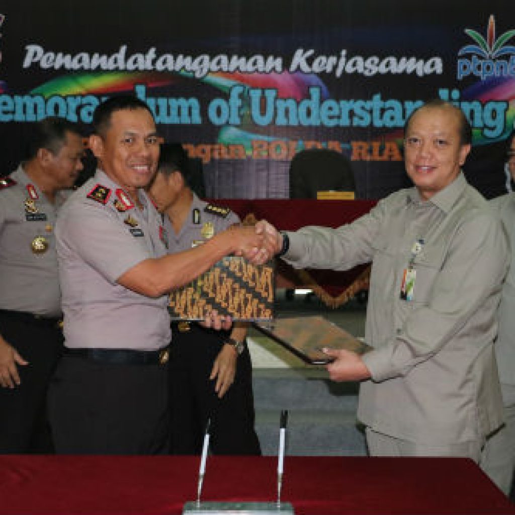 Mou Polda Riau dengan PTPN V Pekanbaru