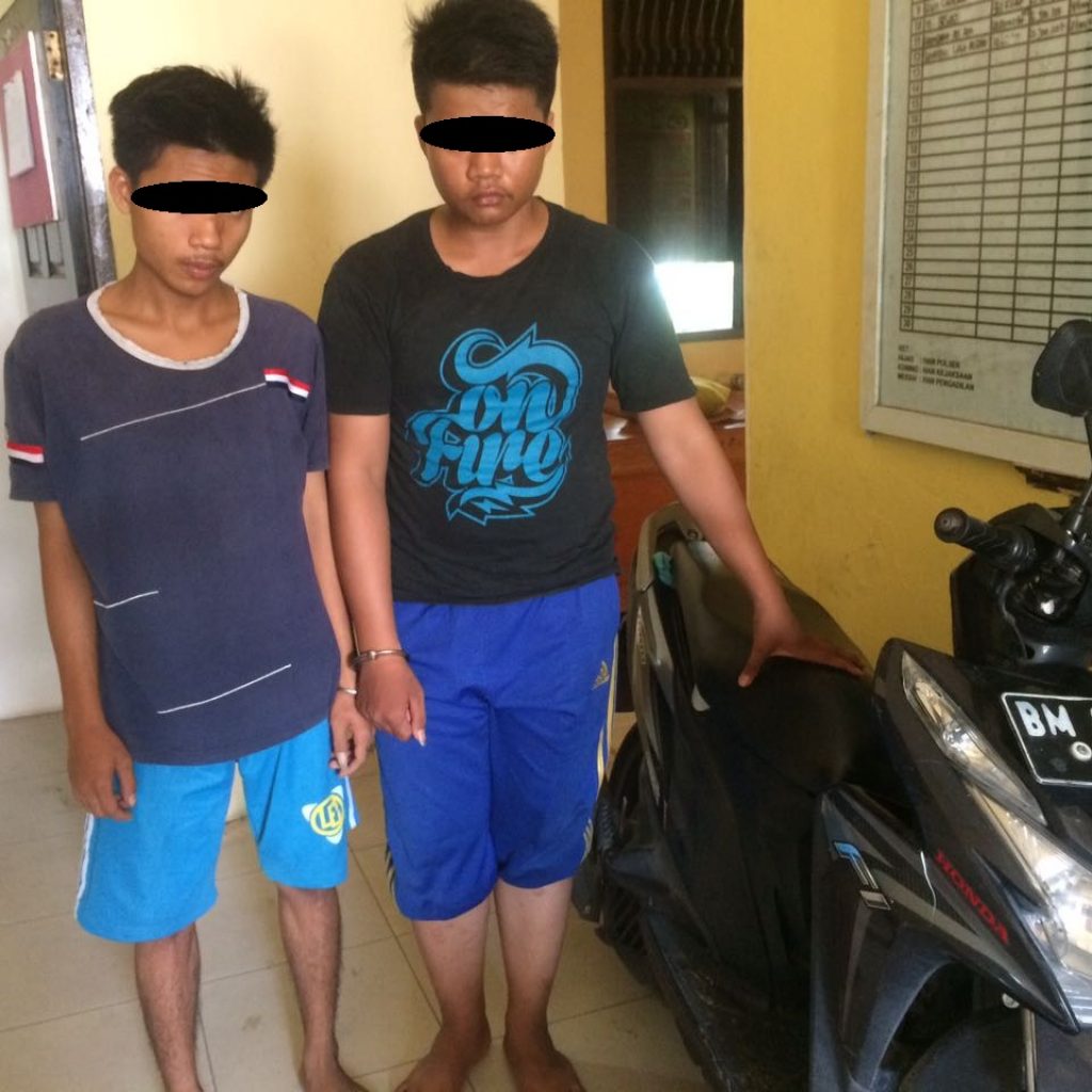 Dua Remaja Di Pekanbaru Tak Berkutik Setelah Aksi Jambretnya Diungkap Polisi
