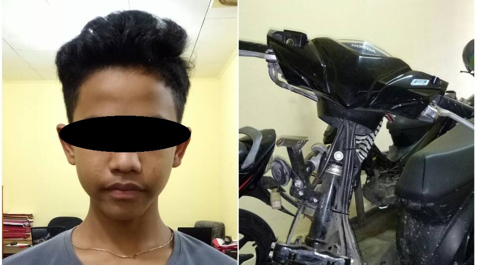 Tim Opsnal Polsek Lima Puluh Amankan Seorang Pelaku Curanmor