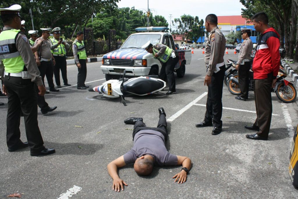 Tingkatkan Kemampuan Personil Satlantas Gelar Pelatihan TPTKP Laka Lantas