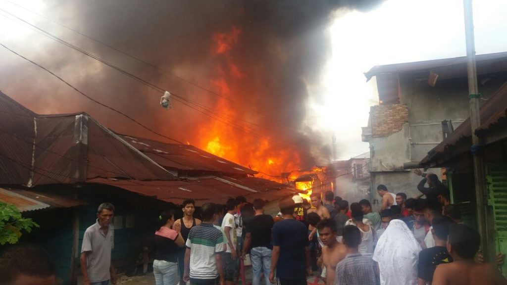 Kebakaran di Kampung Dalam, sebanyak 9 unit rumah hangus terbakar