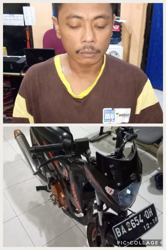 Membawa kabur sepeda motor korban, pelaku diamankan polsek Tampan Dua pelaku jambret beraksi di depan gelanggang remaja, korban alami luka - luka