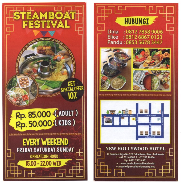 New Hollywood Hotel Sajikan Menu Istimewa Steambot Festival