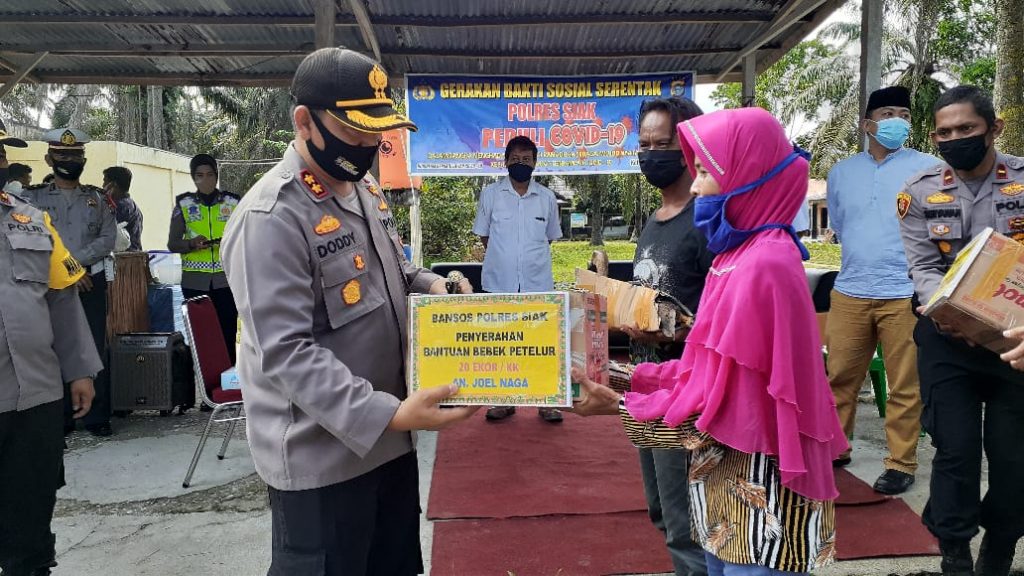 Bantuan Polresta siak