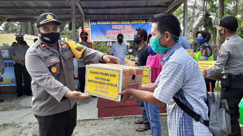 Bantuan Polresta siak