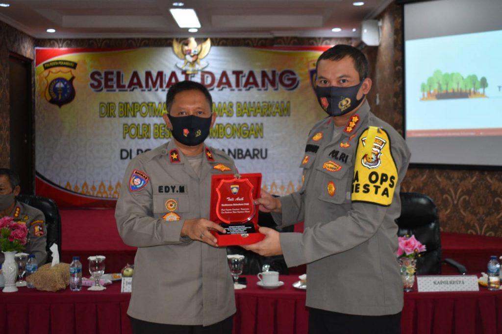 Supervisi Baharkam Polri, Dir Binpotmas Kunjungi Polresta Pekanbaru