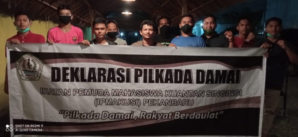 Ikatan Pemuda Mahasiswa Kuantan Singingi (IPMAKUSI) dukung pelaksanaan Pilkada serentak tahun 2020