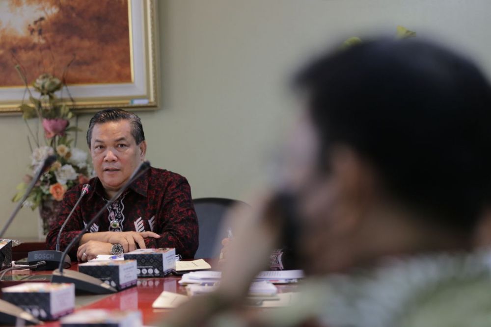 Sekdaprov Riau Bahas Pengelolaan Dana Kebun Sawit dengan BPDPKS