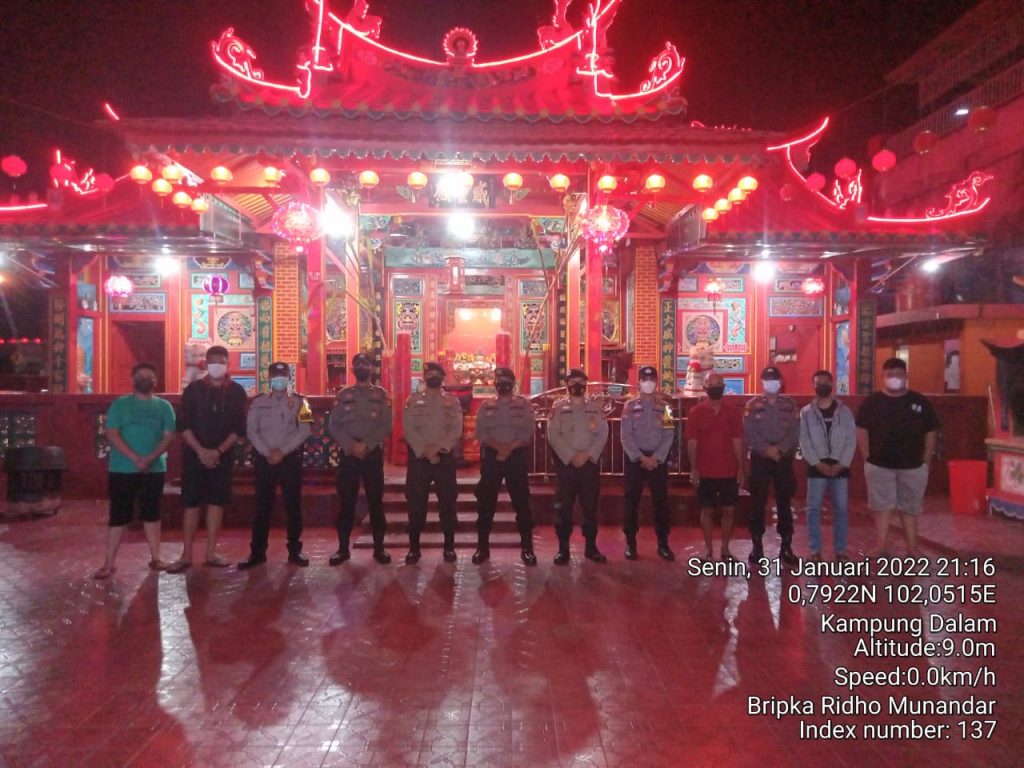 Polres Siak Mengerahkan Puluhan Personel Untuk Mengamankan Puncak Tahun Baru Imlek