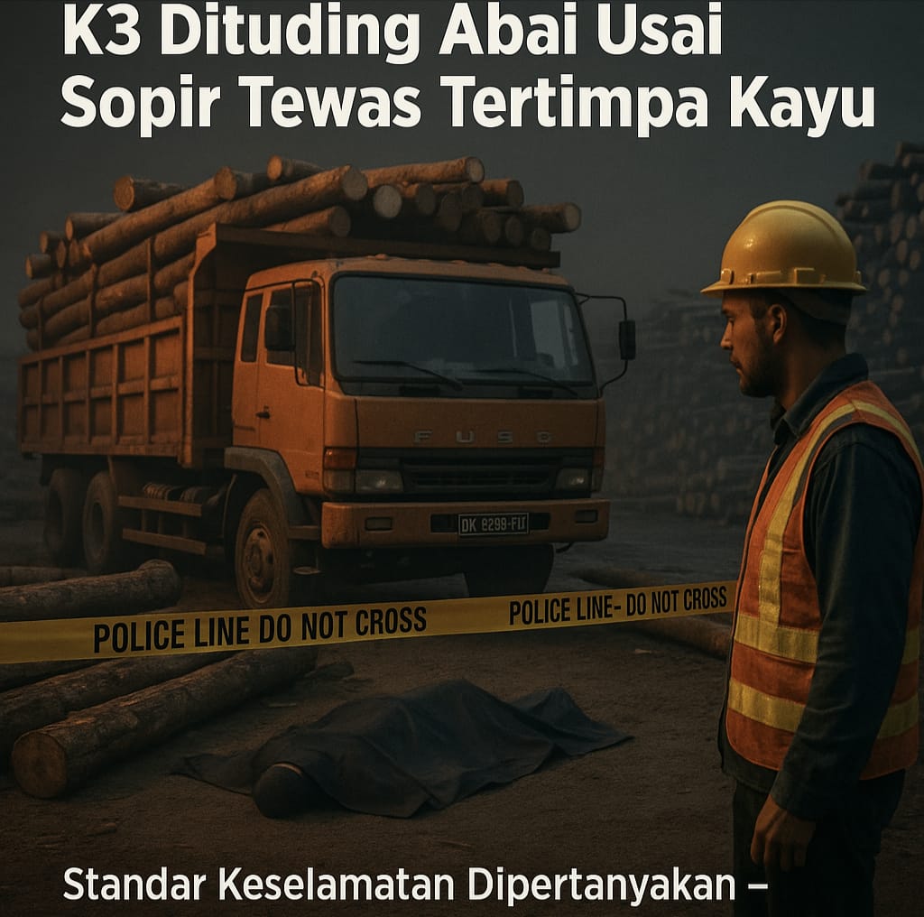 Tragedi Kerja atau Kelalaian? K3 Dituding Abai Usai Sopir Tewas Tertimpa Kayu