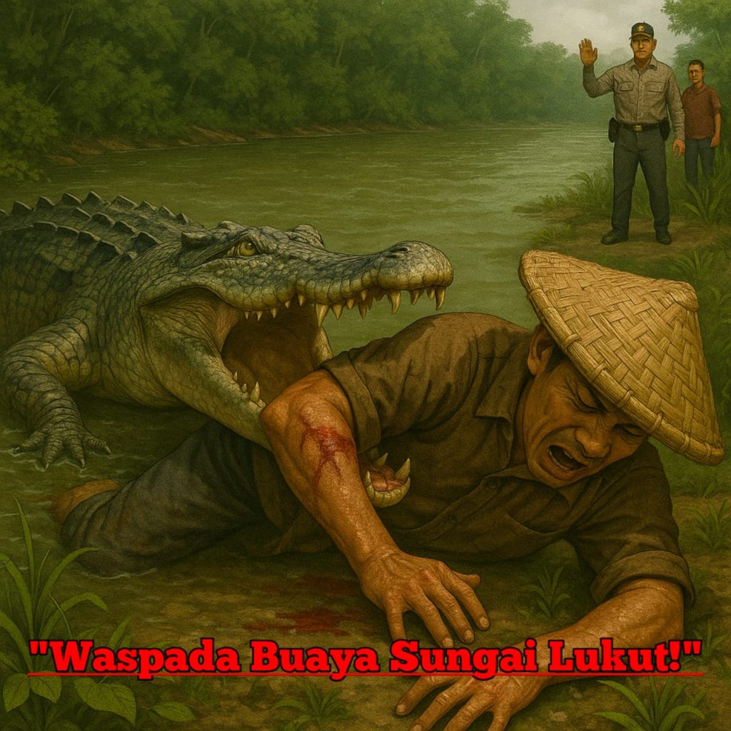 Kapolsek Tualang Imbau Warga Waspada, Pasca Serangan Buaya di Sungai Lukut