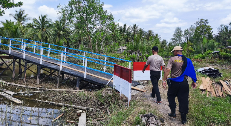 Progres Hari ke-11 Pembangunan Jembatan Merah Putih Presisi Capai 100 Persen