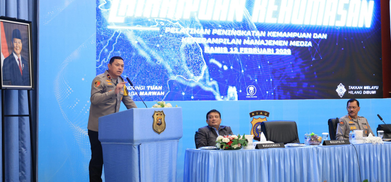 Polda Riau Gelar Pelatihan Peningkatan Kemampuan Kehumasan Tahun 2026