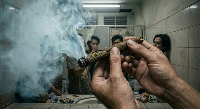 Ternyata, Seseorang Bisa Terpapar Narkoba Melalui Asap Ganja Diruangan Tertutup