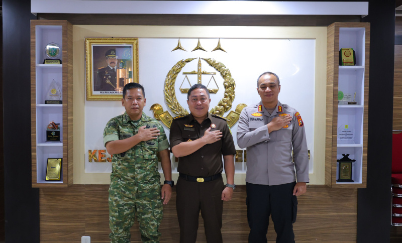 Penguatan Sinergitas, Kapolresta Pekanbaru Silaturahmi Bersama TNI dan Kejaksaan Negeri