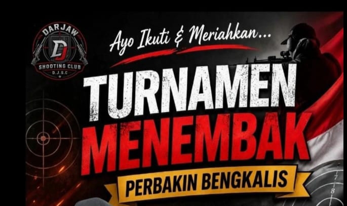 Semarak HUT RI ke-81, DJSC Bersama PERBAKIN Bengkalis Gelar Turnamen Menembak