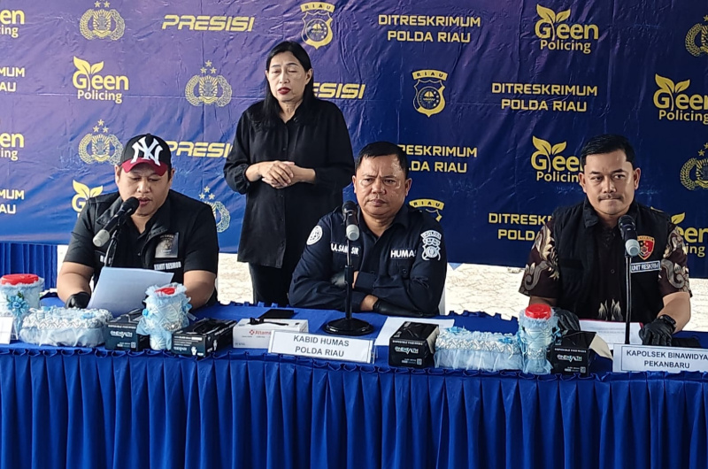 Polda Riau Bongkar Sindikat Curanmor, 44 Unit Kendaraan Disita, 6 Orang Ditetapkan Tersangka